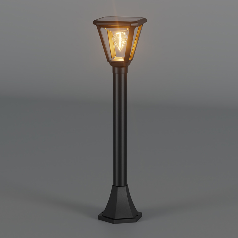 PY-LED GR D02 Kwadratowa lampa ogrodowa na energię słoneczną